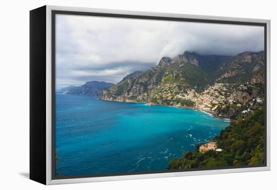 Amalfi Coast Scenic Vista at Positano, Italy-George Oze-Framed Premier Image Canvas