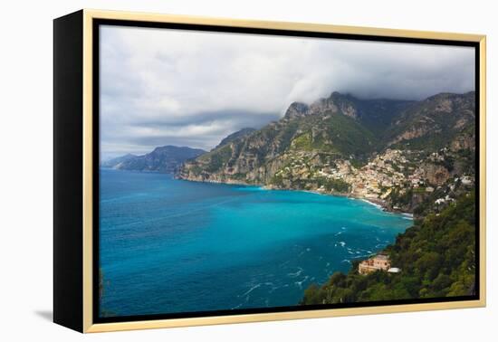 Amalfi Coast Scenic Vista at Positano, Italy-George Oze-Framed Premier Image Canvas