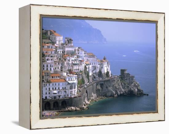 Amalfi Coast, UNESCO World Heritage Site, Campania, Italy, Mediterranean, Europe-Rolf Richardson-Framed Premier Image Canvas