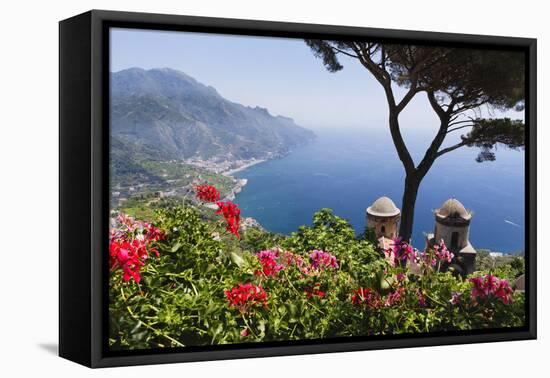 Amalfi Coast Vista at Ravello, Italy-George Oze-Framed Premier Image Canvas