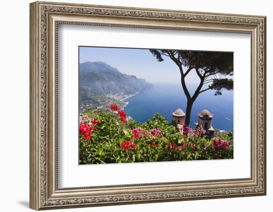 Amalfi Coast Vista at Ravello, Italy-George Oze-Framed Photographic Print