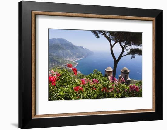 Amalfi Coast Vista at Ravello, Italy-George Oze-Framed Photographic Print