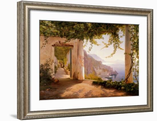 Amalfi Dia Cappuccini-Carl Frederic Aagaard-Framed Art Print