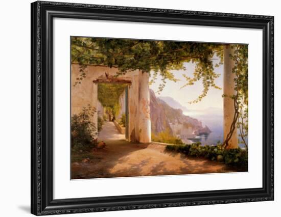 Amalfi Dia Cappuccini-Carl Frederic Aagaard-Framed Art Print