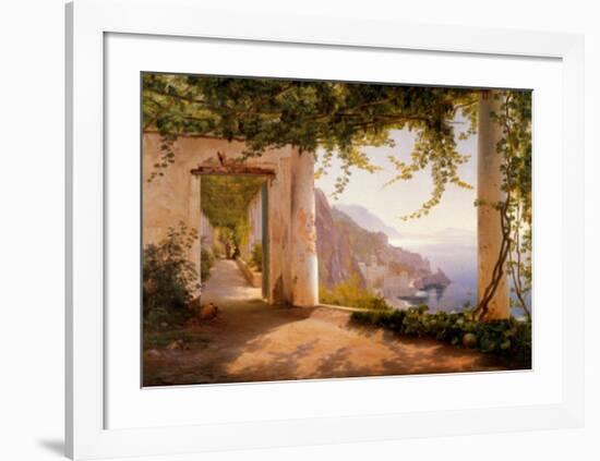 Amalfi Dia Cappuccini-Carl Frederic Aagaard-Framed Art Print