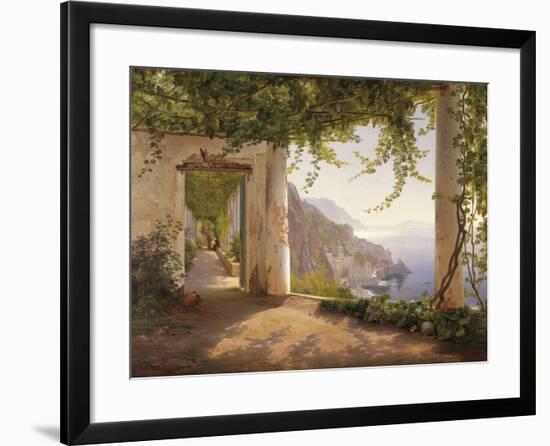 Amalfi Dia Cappuccini-Carl Frederic Aagaard-Framed Giclee Print