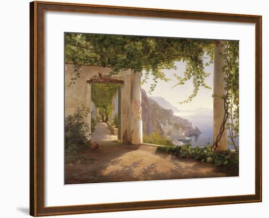 Amalfi Dia Cappuccini-Carl Frederic Aagaard-Framed Giclee Print