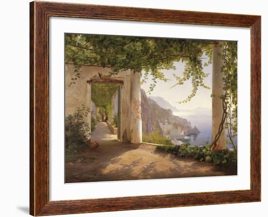 Amalfi Dia Cappuccini-Carl Frederic Aagaard-Framed Giclee Print