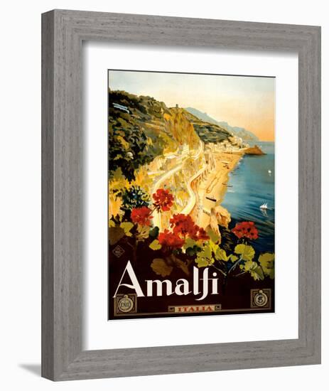 Amalfi Italia - Campania, Italy-Mario Borgoni-Framed Giclee Print