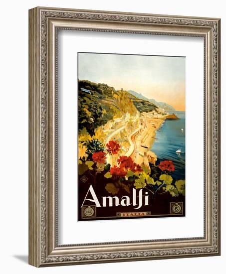 Amalfi Italia - Campania, Italy-Mario Borgoni-Framed Art Print