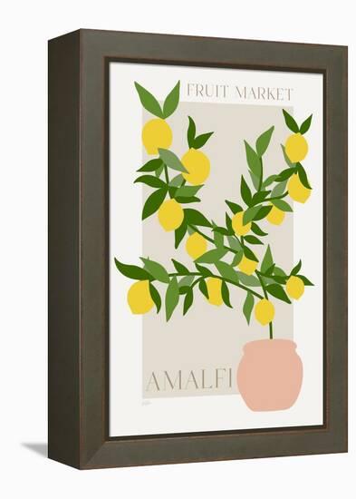 Amalfi Lemon Poster-Natalie Carpentieri-Framed Stretched Canvas