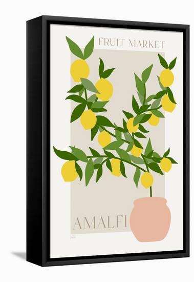Amalfi Lemon Poster-Natalie Carpentieri-Framed Stretched Canvas