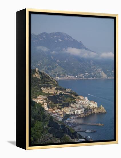 Amalfi Peninsula, Amalfi Coast, UNESCO World Heritage Site, Campania, Italy, Mediterranean, Europe-Angelo Cavalli-Framed Premier Image Canvas