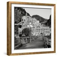 Amalfi Pier I-Alan Blaustein-Framed Photographic Print