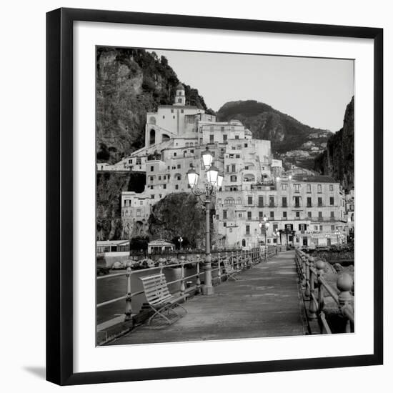 Amalfi Pier I-Alan Blaustein-Framed Photographic Print