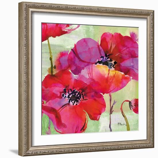 Amalfi Poppies-Paul Brent-Framed Art Print