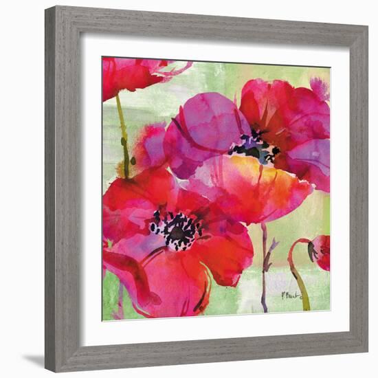 Amalfi Poppies-Paul Brent-Framed Art Print