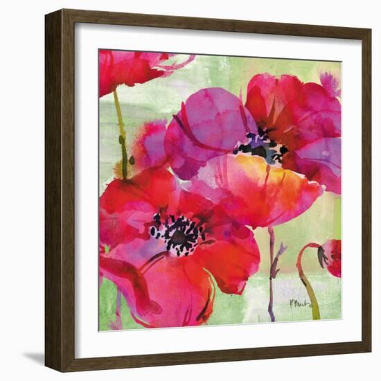 Amalfi Poppies-Paul Brent-Framed Art Print