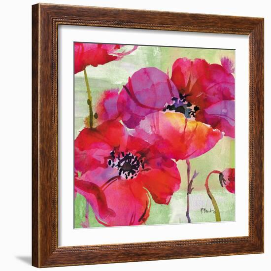 Amalfi Poppies-Paul Brent-Framed Art Print