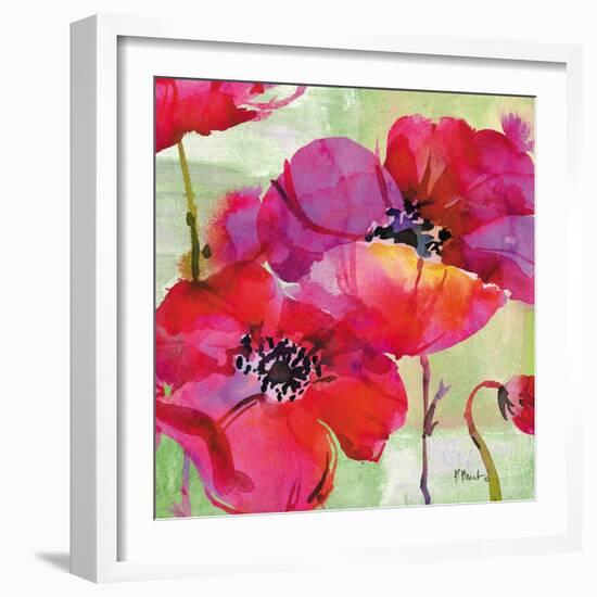 Amalfi Poppies-Paul Brent-Framed Art Print