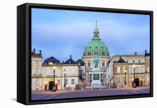 Amalienborg Palace at Dawn, Copenhagen, Denmark, Scandinavia, Europe-Chris Hepburn-Framed Premier Image Canvas