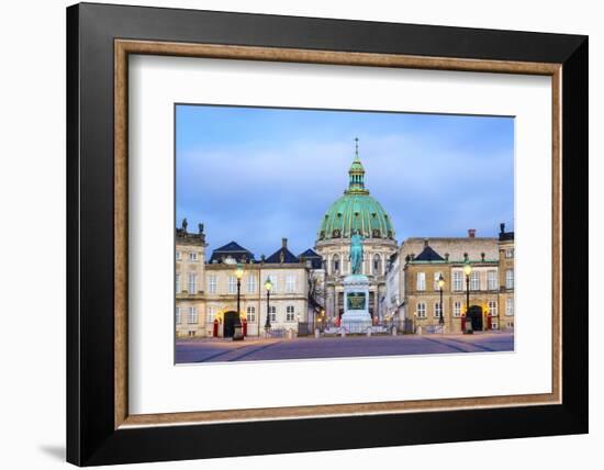 Amalienborg Palace at Dawn, Copenhagen, Denmark, Scandinavia, Europe-Chris Hepburn-Framed Photographic Print