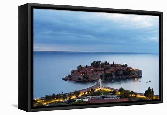 Aman Sveti Stefan Island, Montenegro, Europe-Christian Kober-Framed Premier Image Canvas