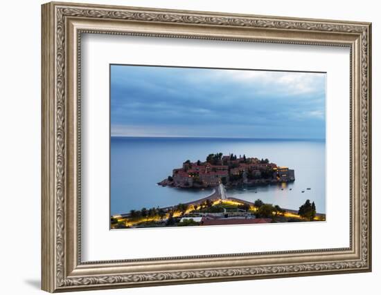 Aman Sveti Stefan Island, Montenegro, Europe-Christian Kober-Framed Photographic Print