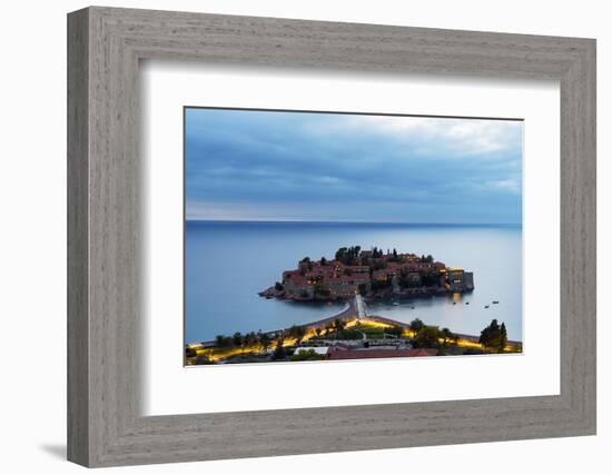 Aman Sveti Stefan Island, Montenegro, Europe-Christian Kober-Framed Photographic Print