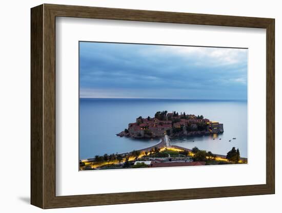 Aman Sveti Stefan Island, Montenegro, Europe-Christian Kober-Framed Photographic Print
