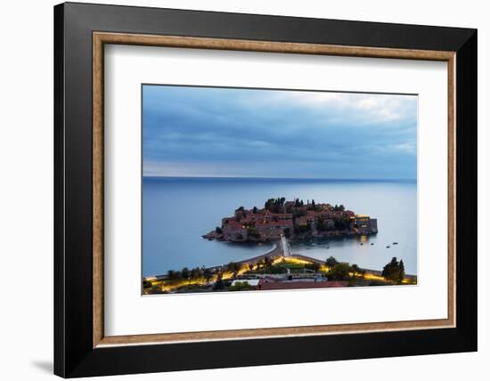 Aman Sveti Stefan Island, Montenegro, Europe-Christian Kober-Framed Photographic Print