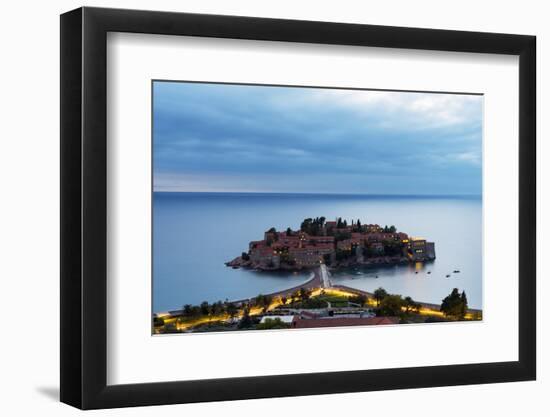 Aman Sveti Stefan Island, Montenegro, Europe-Christian Kober-Framed Photographic Print