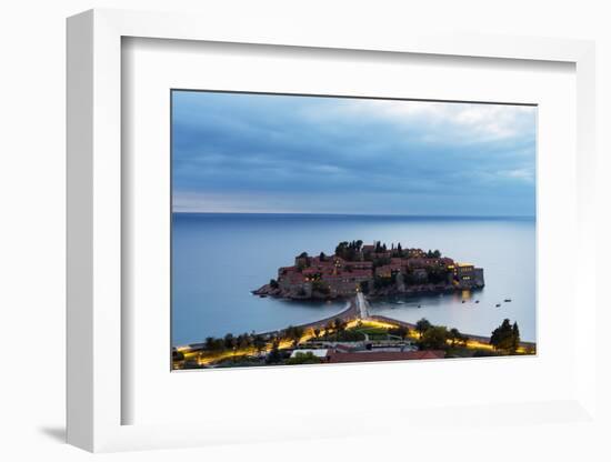 Aman Sveti Stefan Island, Montenegro, Europe-Christian Kober-Framed Photographic Print