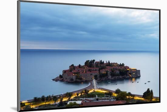 Aman Sveti Stefan Island, Montenegro, Europe-Christian Kober-Mounted Photographic Print