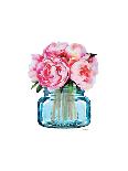 Silver Bottle Blush with Peony-Amanda Greenwood-Art Print