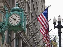 Marshall Field Building Clock, State Street, Chicago, Illinois, United States of America-Amanda Hall-Photographic Print