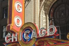 The Chicago Theater Sign Has Become an Iconic Symbol of the City, Chicago, Illinois, USA-Amanda Hall-Photographic Print