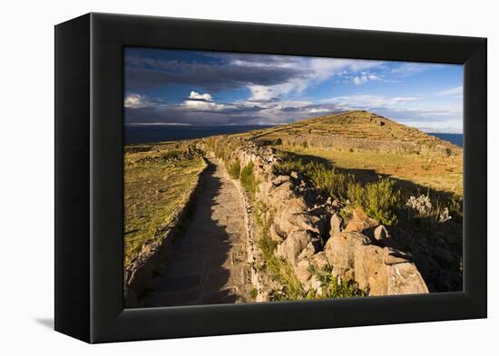 Amantani Islands (Isla Amantani) Seen from Pachamama (Mother Earth) Summit, Lake Titicaca, Peru-Matthew Williams-Ellis-Framed Premier Image Canvas