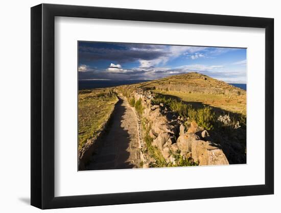 Amantani Islands (Isla Amantani) Seen from Pachamama (Mother Earth) Summit, Lake Titicaca, Peru-Matthew Williams-Ellis-Framed Photographic Print