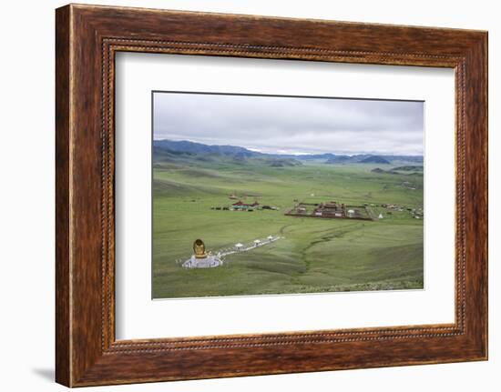 Amarbayasgalant Monastery from above, Mount Buren-Khaan, Baruunburen district, Selenge province, Mo-Francesco Vaninetti-Framed Photographic Print