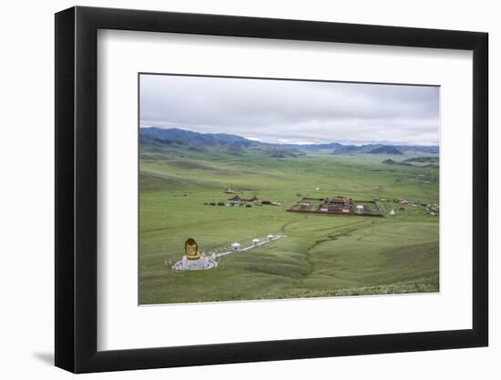 Amarbayasgalant Monastery from above, Mount Buren-Khaan, Baruunburen district, Selenge province, Mo-Francesco Vaninetti-Framed Photographic Print