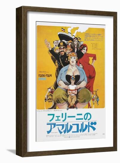 Amarcord, Japanese poster, 1973-null-Framed Premium Giclee Print