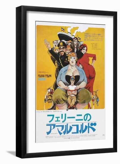 Amarcord, Japanese poster, 1973-null-Framed Premium Giclee Print