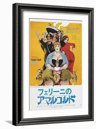 Amarcord, Japanese poster, 1973-null-Framed Premium Giclee Print