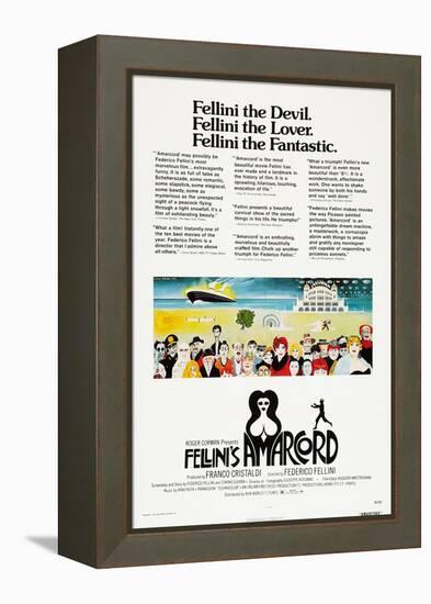 Amarcord, US poster, 1973-null-Framed Stretched Canvas