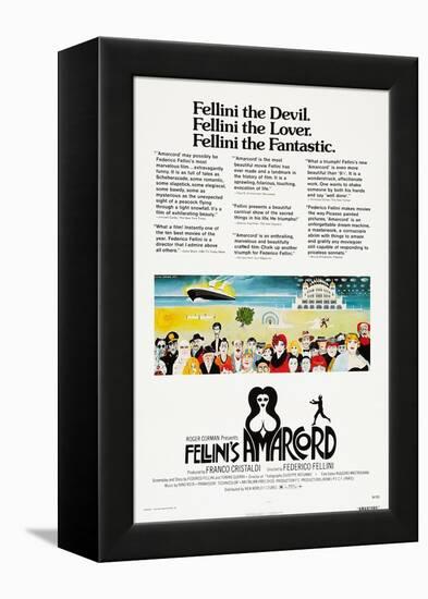 Amarcord, US poster, 1973-null-Framed Stretched Canvas