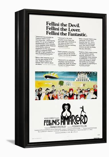 Amarcord, US poster, 1973-null-Framed Stretched Canvas