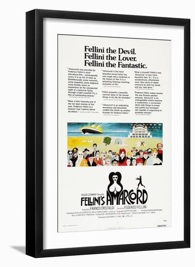 Amarcord, US poster, 1973-null-Framed Art Print