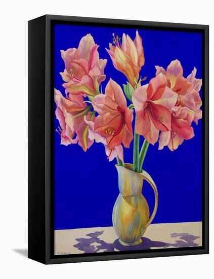 Amaryllis in a Jug, 2007-Christopher Ryland-Framed Premier Image Canvas