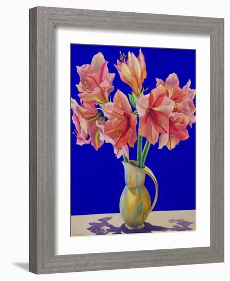 Amaryllis in a Jug, 2007-Christopher Ryland-Framed Giclee Print